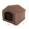 Pet Adobe Pet Adobe Cozy Cottage House Shaped Pet Bed - Brown 19x18.5x17 519573LQB - alternate 3